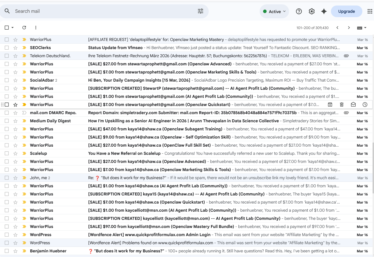 Revenue Screenshot — $14,606 in 6 Months